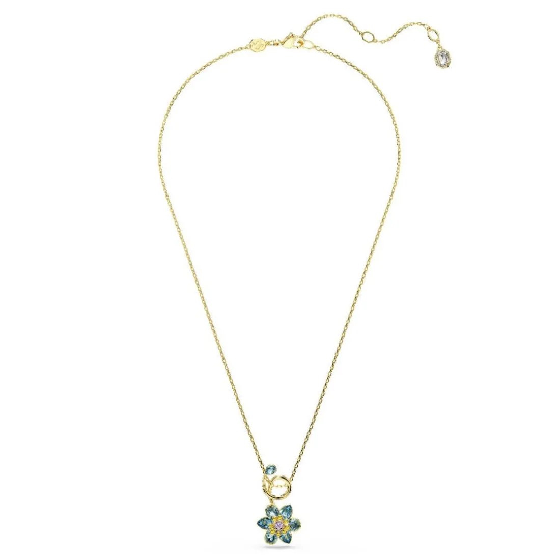 Collier Femme Swarovski Idyllia F Florere - 5709029 Plaqué or Bleu
