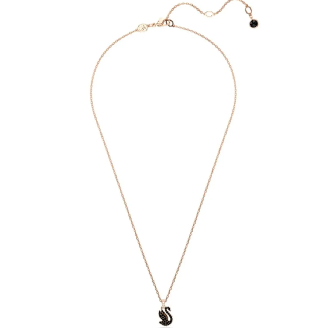 Collier Femme Swarovski Swan - 5678046 noir,doré rose