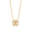 Collier femme trèfle 4 feuilles oxyde plaqué or Maison de la Bijouterie UW3W5645