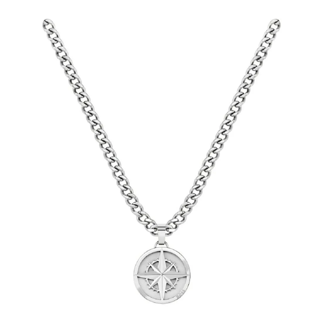 Collier Homme Boss Bijoux North 1580544 - Acier Argent