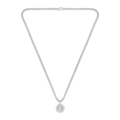 Collier Homme Boss Bijoux North 1580544 - Acier Argent
