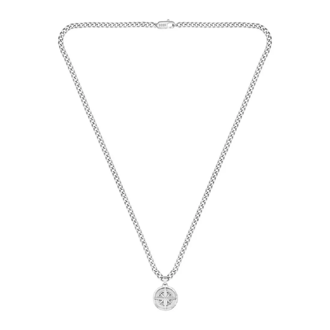 Collier Homme Boss Bijoux North 1580544 - Acier Argent