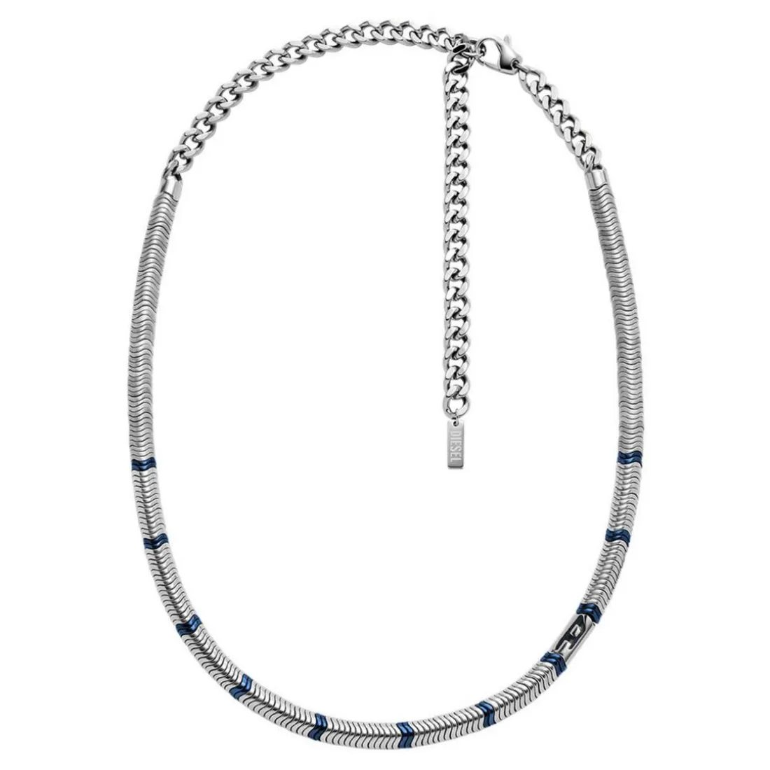 Collier Homme Diesel Bijoux Acier Classique - DX1576931 Hématite
