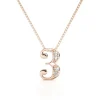 Collier Number 3 Or Rose