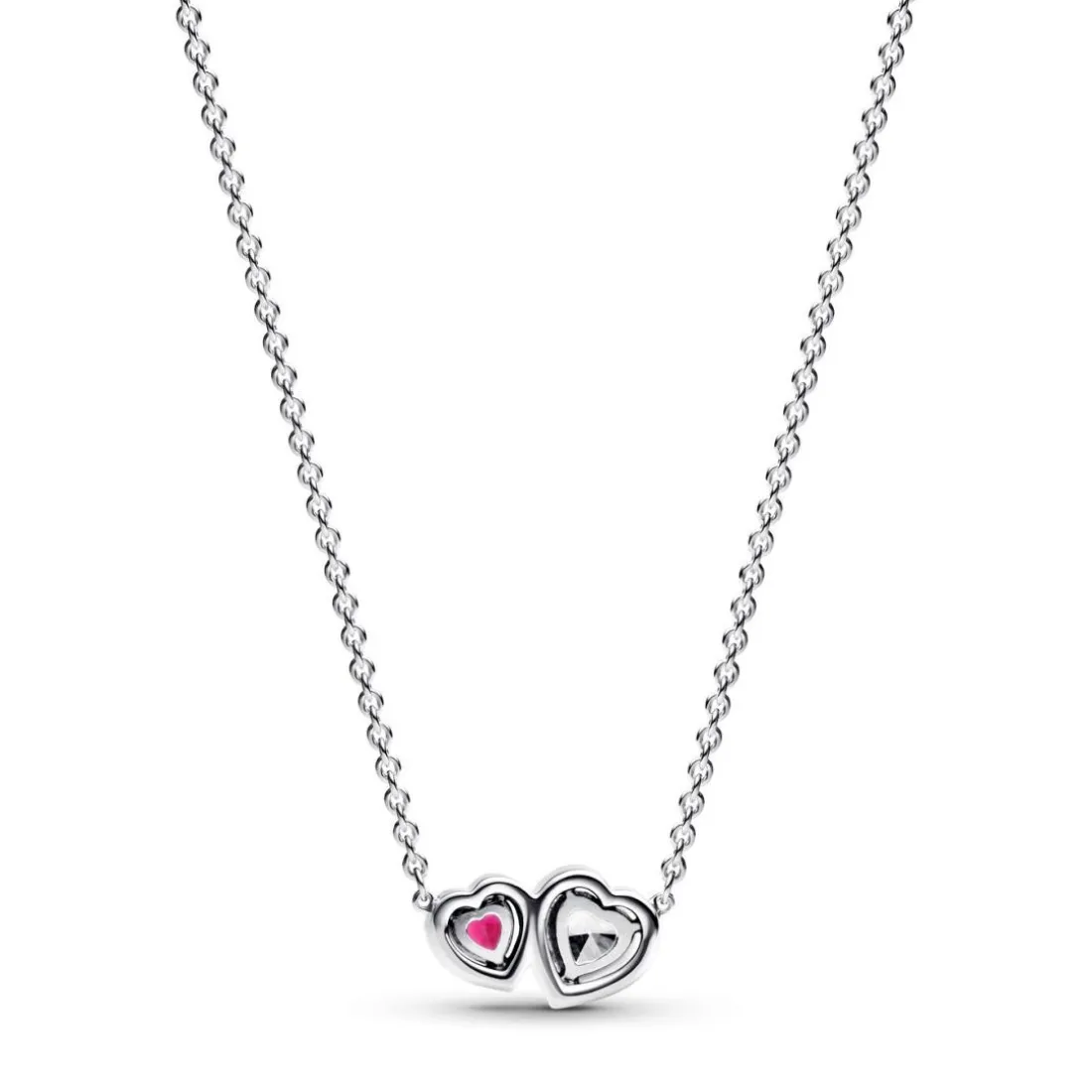 Collier à Pendentif Cœurs Halo