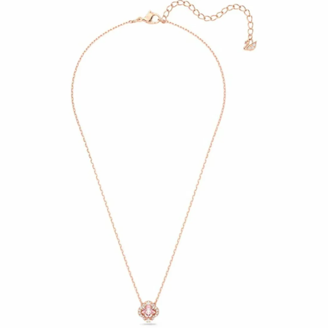 Collier Swarovski 5514488 - Collier métal rose médaille strass Femme