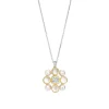 Collier Ti Sento - 34046YP Argent Doré Perles Synthétiques Et Oxyde De Zirconium Rond