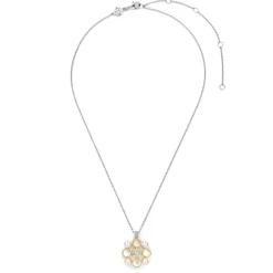 Collier Ti Sento - 34046YP Argent Doré Perles Synthétiques Et Oxyde De Zirconium Rond