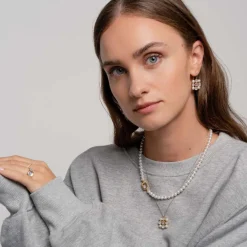Collier Ti Sento - 34050YP Argent Doré Et Perles Synthétiques