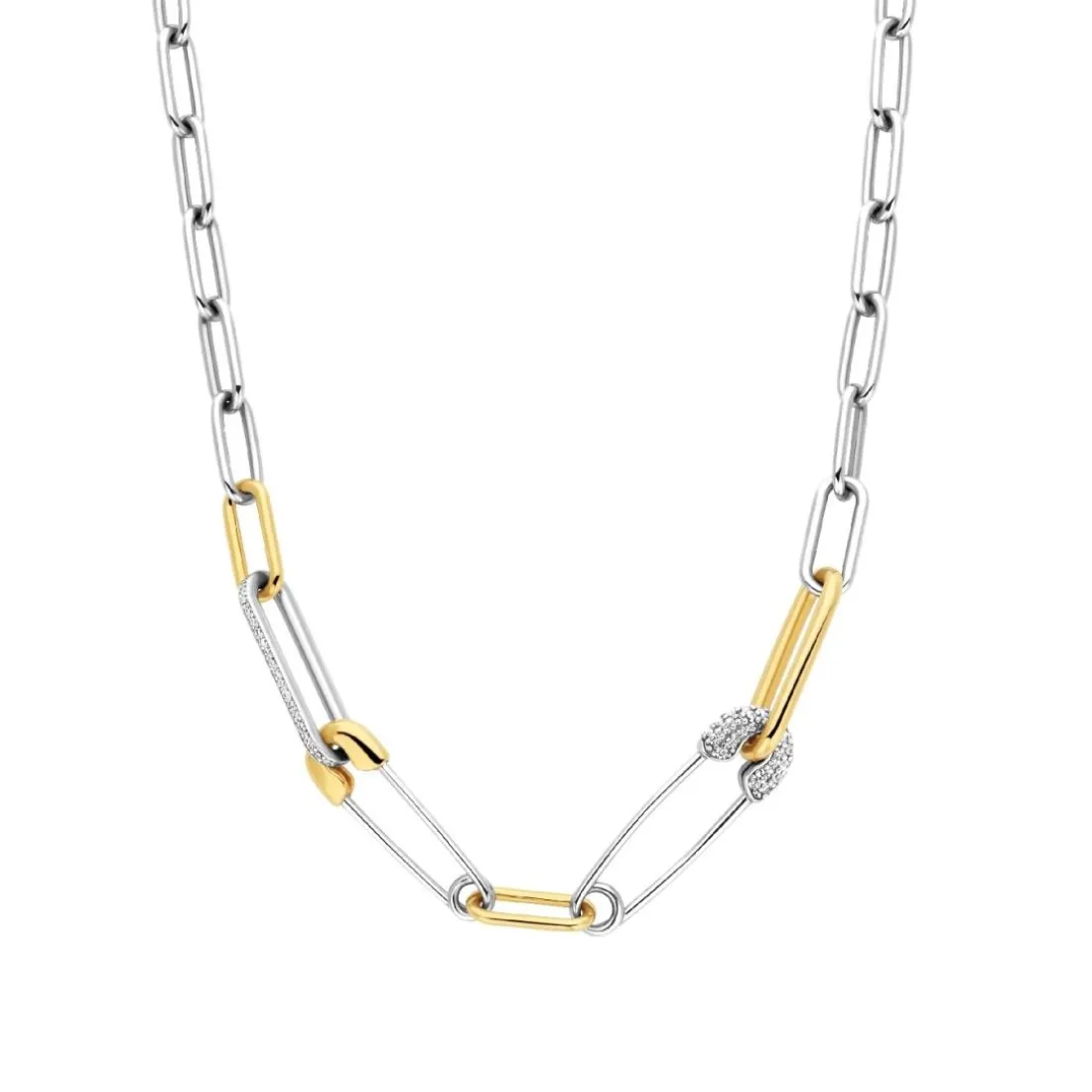 Collier Ti Sento - 34047ZY Argent Bicolore Épingles