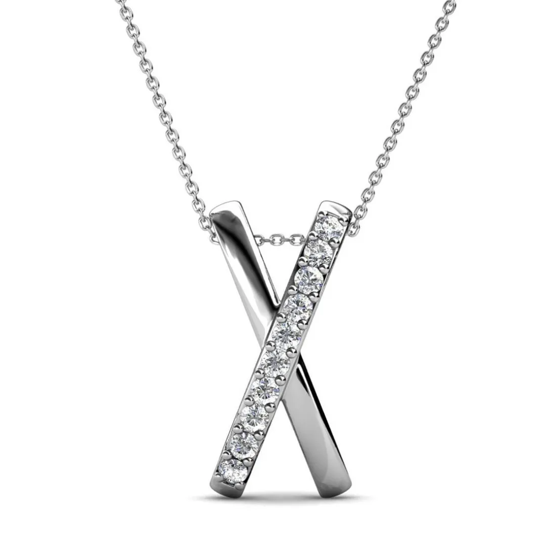 Collier X Duo Argenté