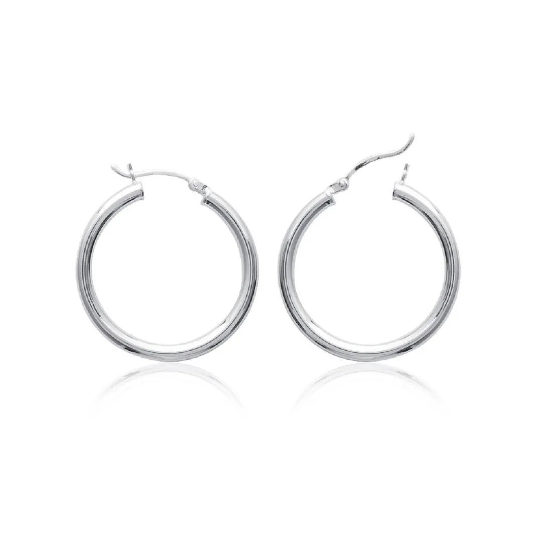 Créoles femme argent 3 mm - Z3030