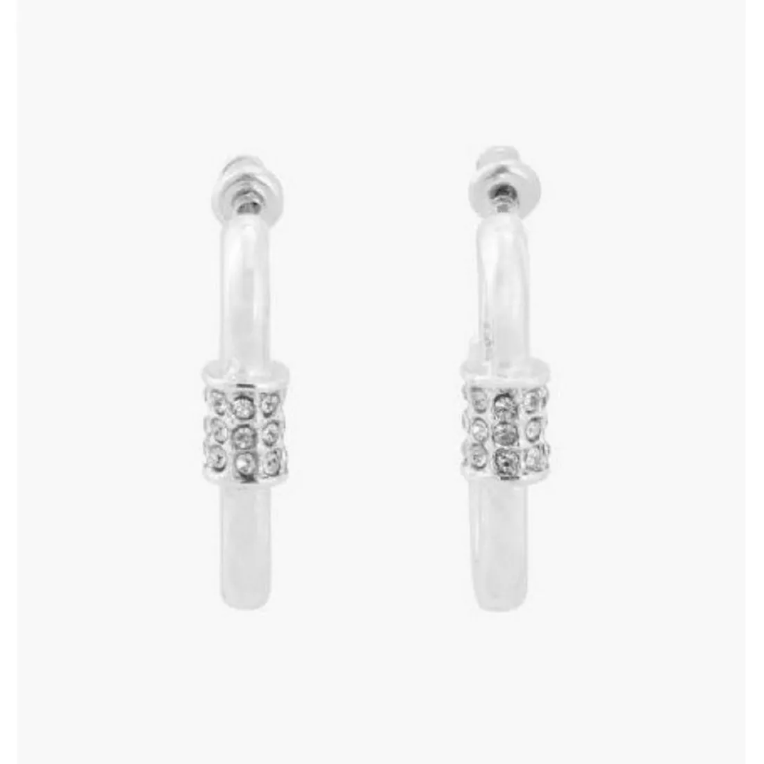 Créoles Femme Balaboosté Effet Locket Avec Strass - 3502456533462 Métal Argent