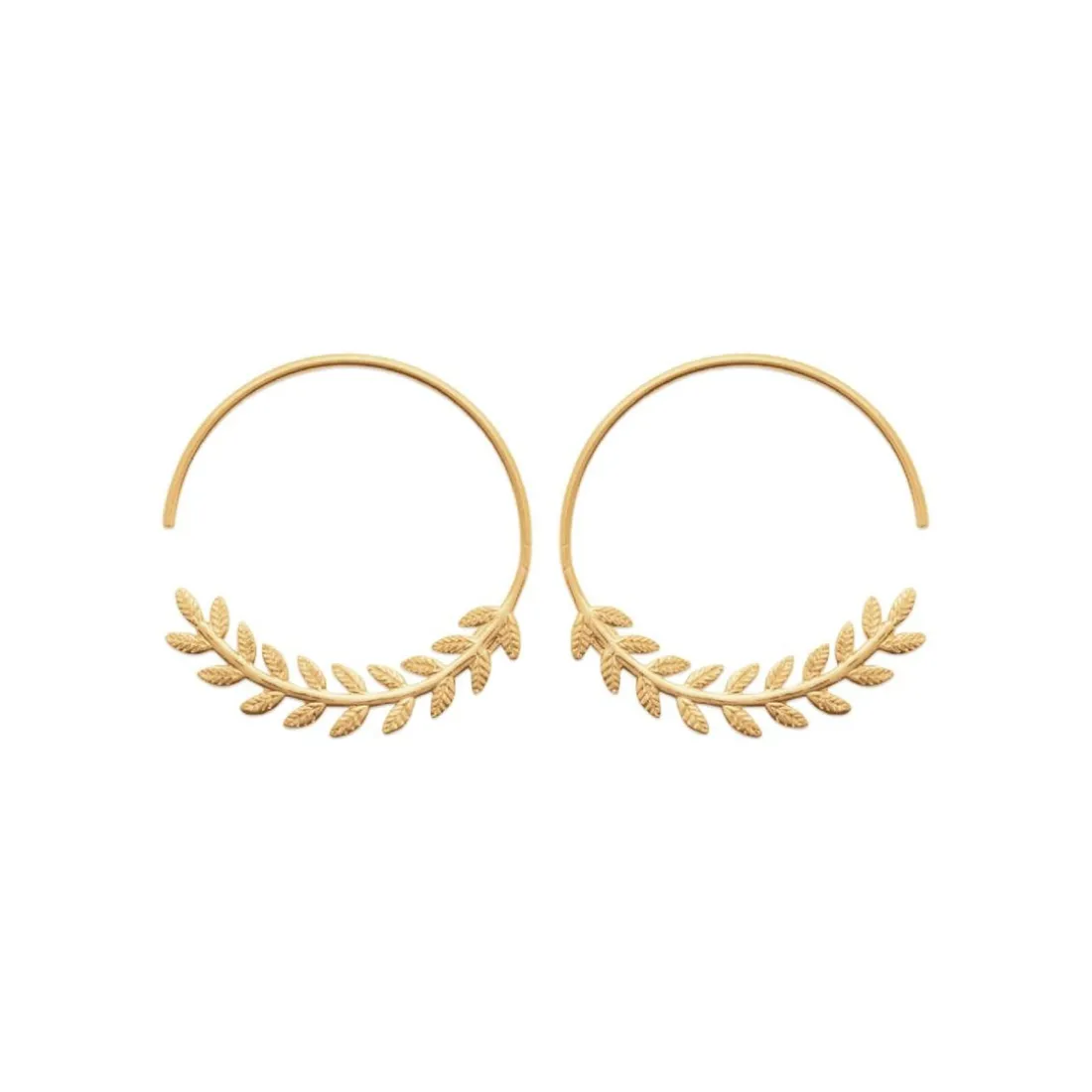 Créoles femme plaqué or 28 mm - Y6Y4500