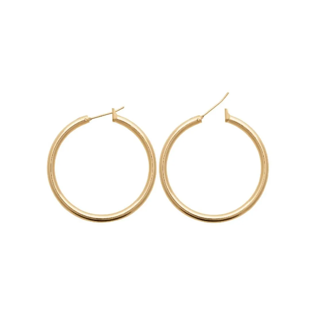 Créoles femme plaqué or 4 mm - Y0Y33VZ40