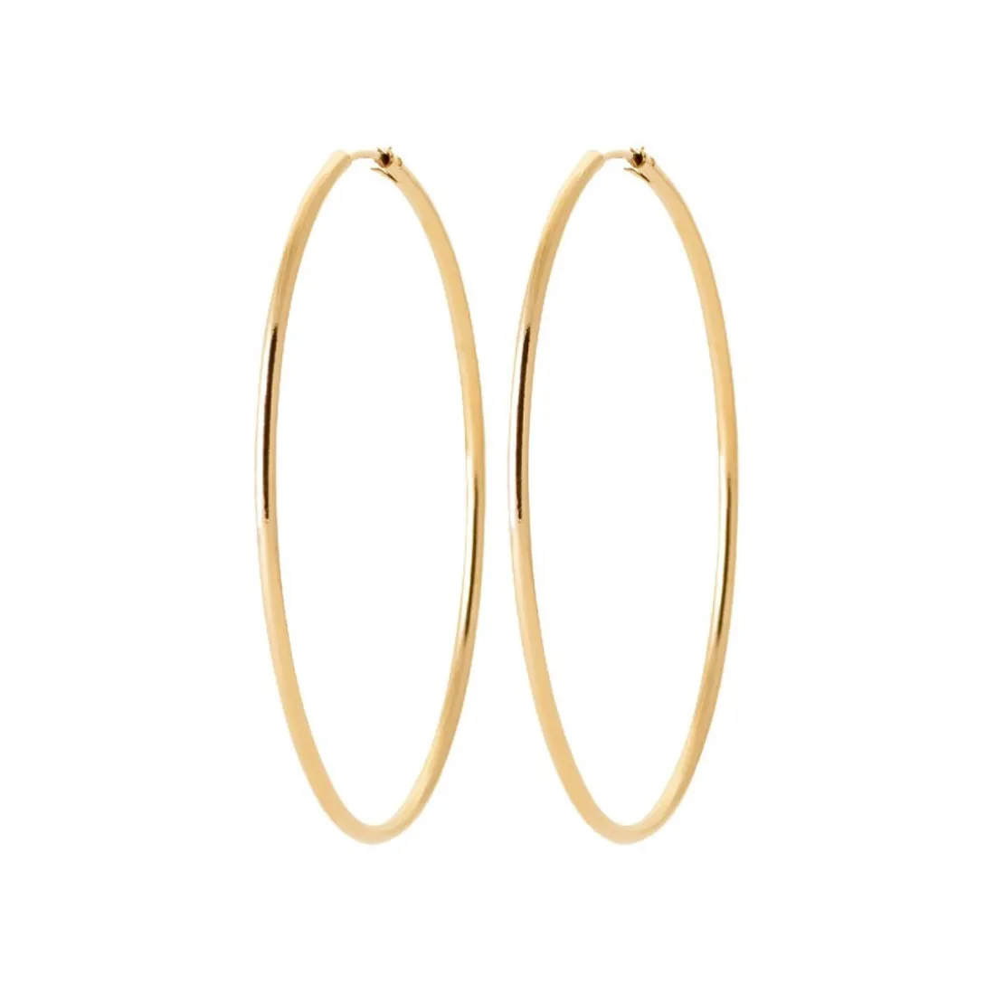 Créoles femme plaqué or 6 mm - Y0YY60