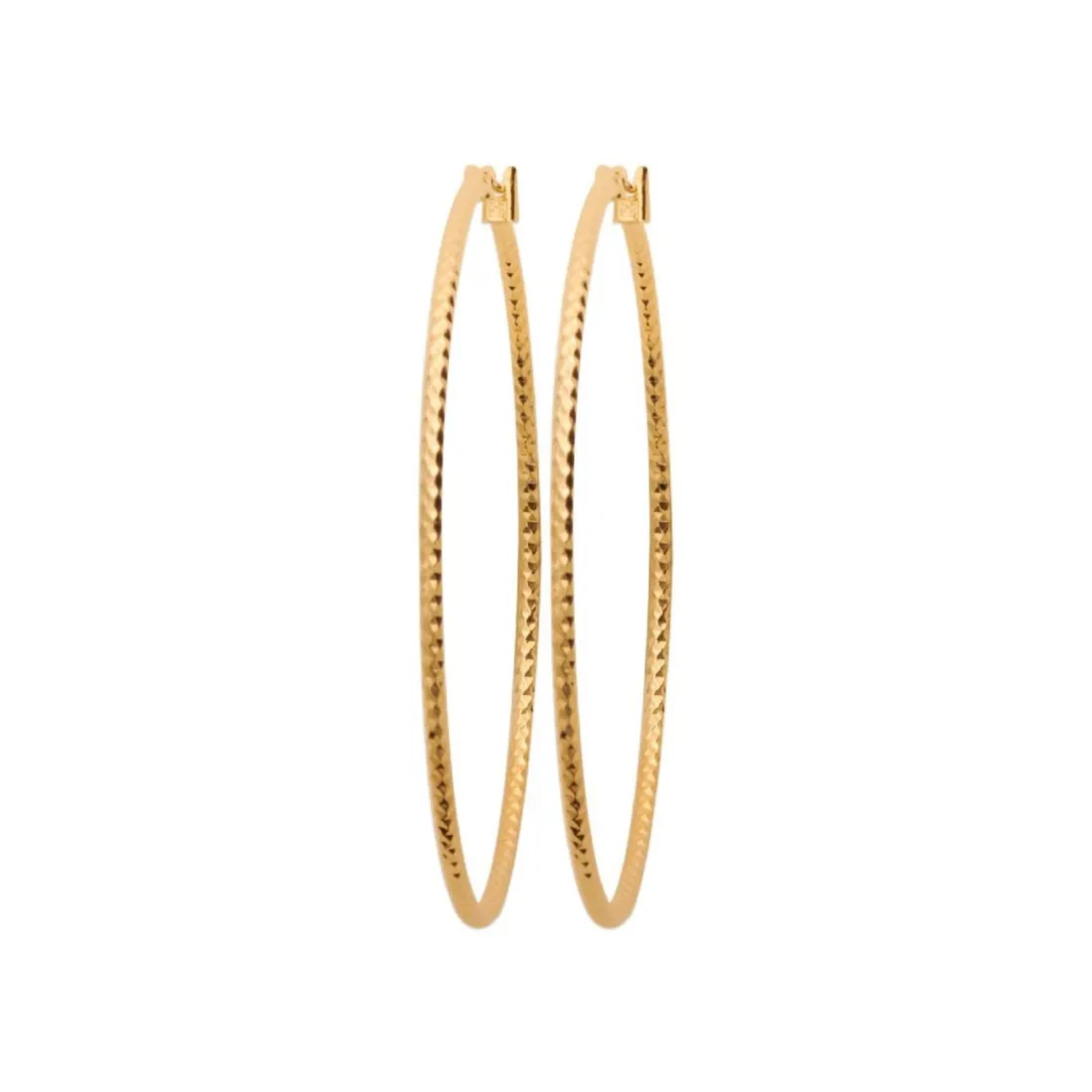 Créoles femme plaqué or 5 mm - Y6YY550