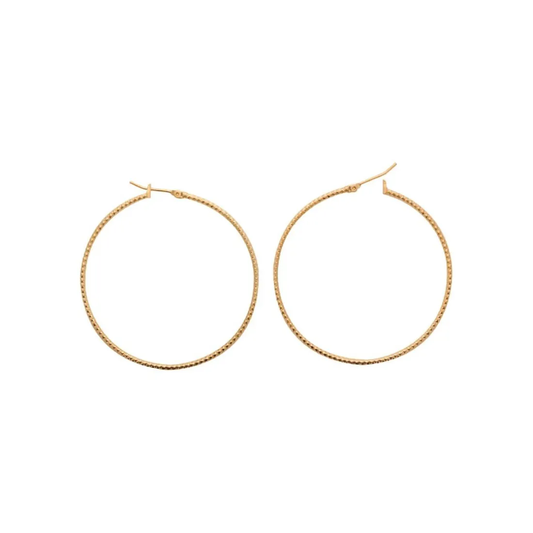 Créoles femme plaqué or 5 mm - Y6YY550