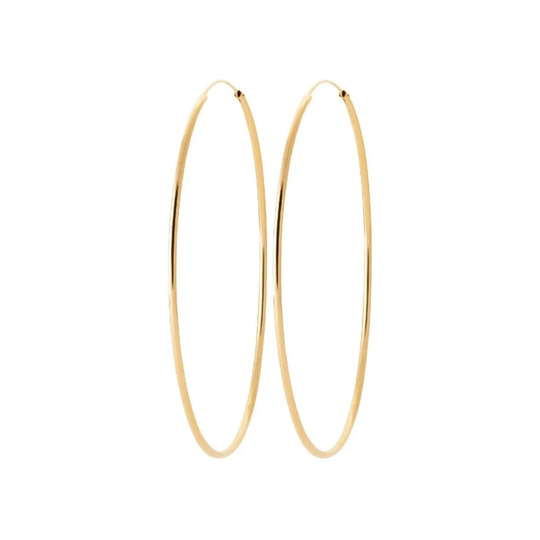 Créoles femme plaqué or 8 mm - Y0YYV0