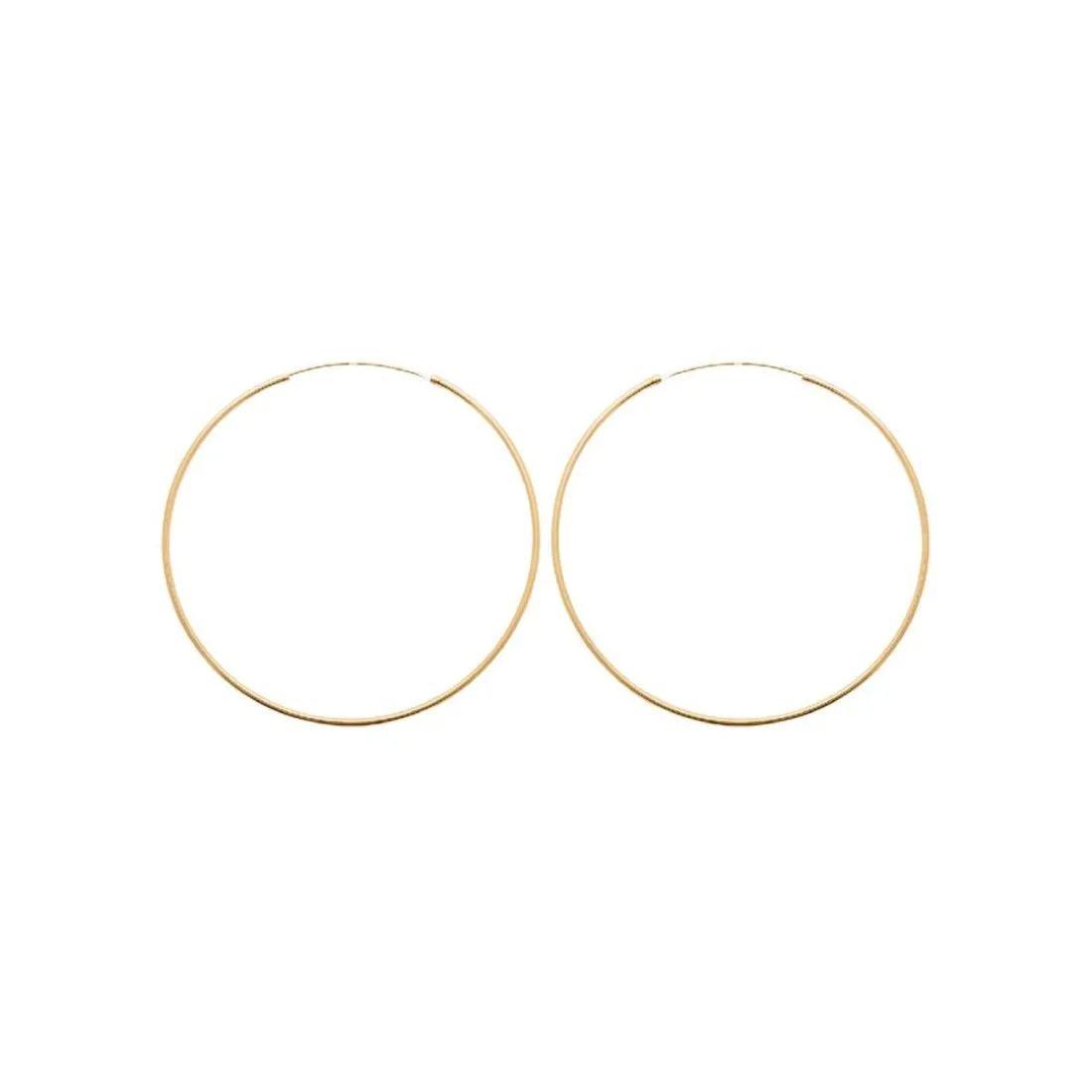 Créoles femme plaqué or 8 mm - Y0YYV0