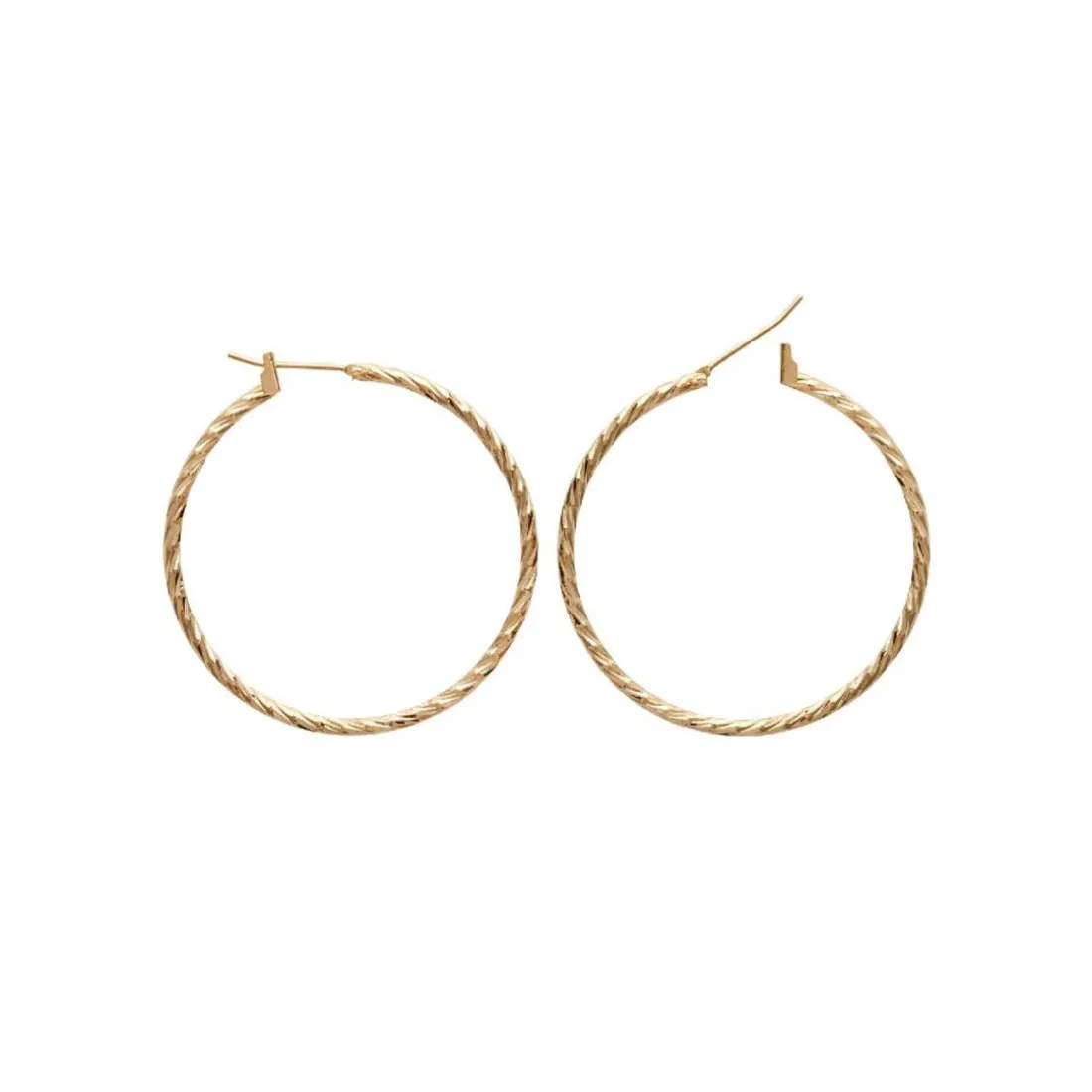 Créoles femme plaqué or 4 mm - Y6Z5Y40