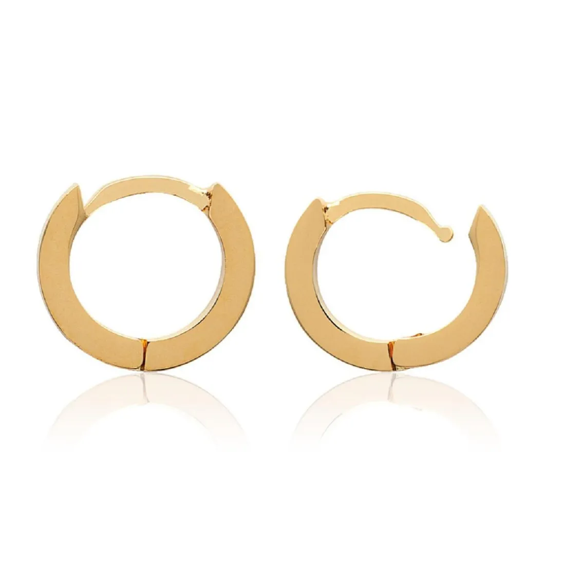 Créoles femme plaqué or 13 mm - Y6ZYZ00