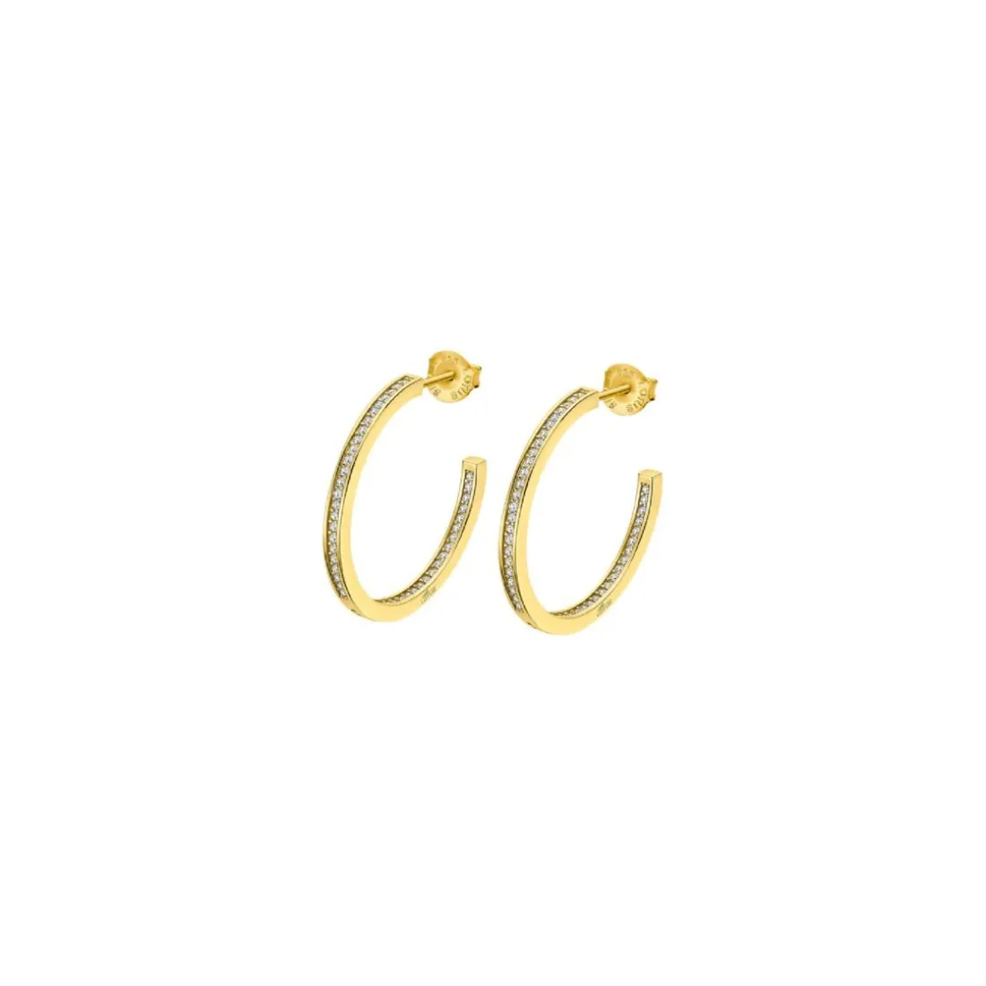 Créoles Lotus Silver Hoops LP1937-4-6 Argent Doré