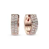 Créoles Pandora Timeless - Double Rang Pavé