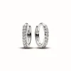 Créoles Pandora Timeless - Enveloppantes Scintillantes en Argent 925/1000