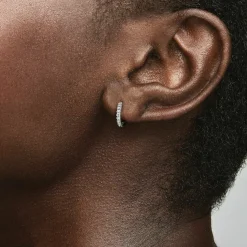 Créoles Pandora Timeless - Enveloppantes Scintillantes en Argent 925/1000