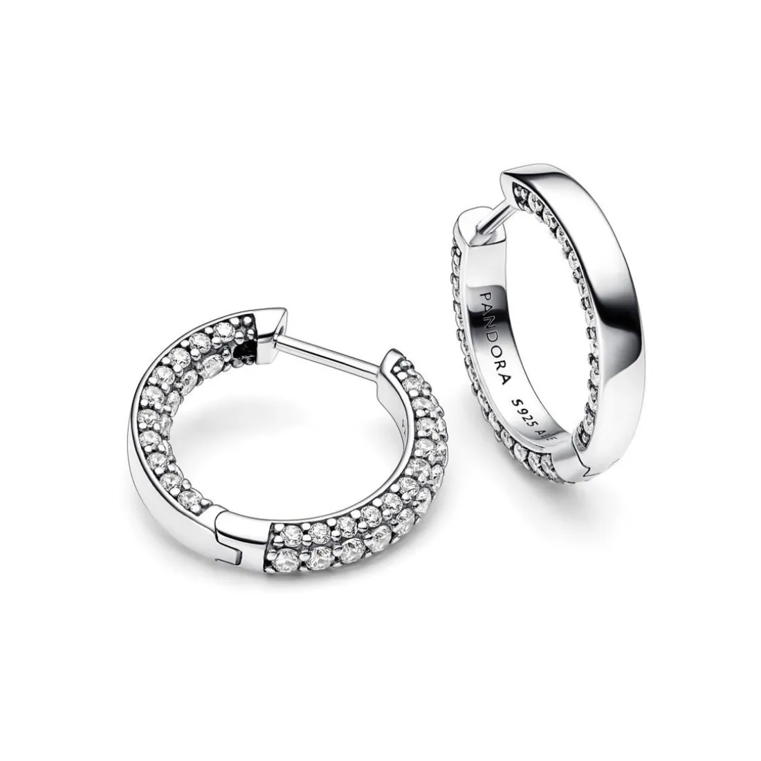 Créoles Pandora Timeless - Rang Pavé