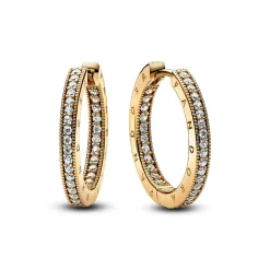 Créoles Signature et Pavé Pandora Signature