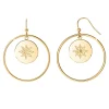 Créoles So Charm - BD2318-BO-DORE-DIAMANT-BLANC - Boucles D'Oreilles Dorées