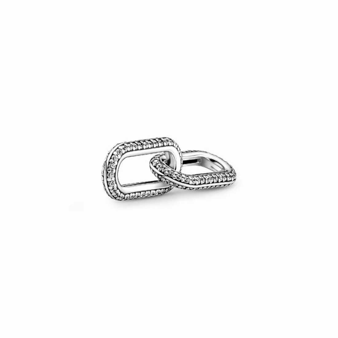 Double Link métallique Pavé argent Pandora ME