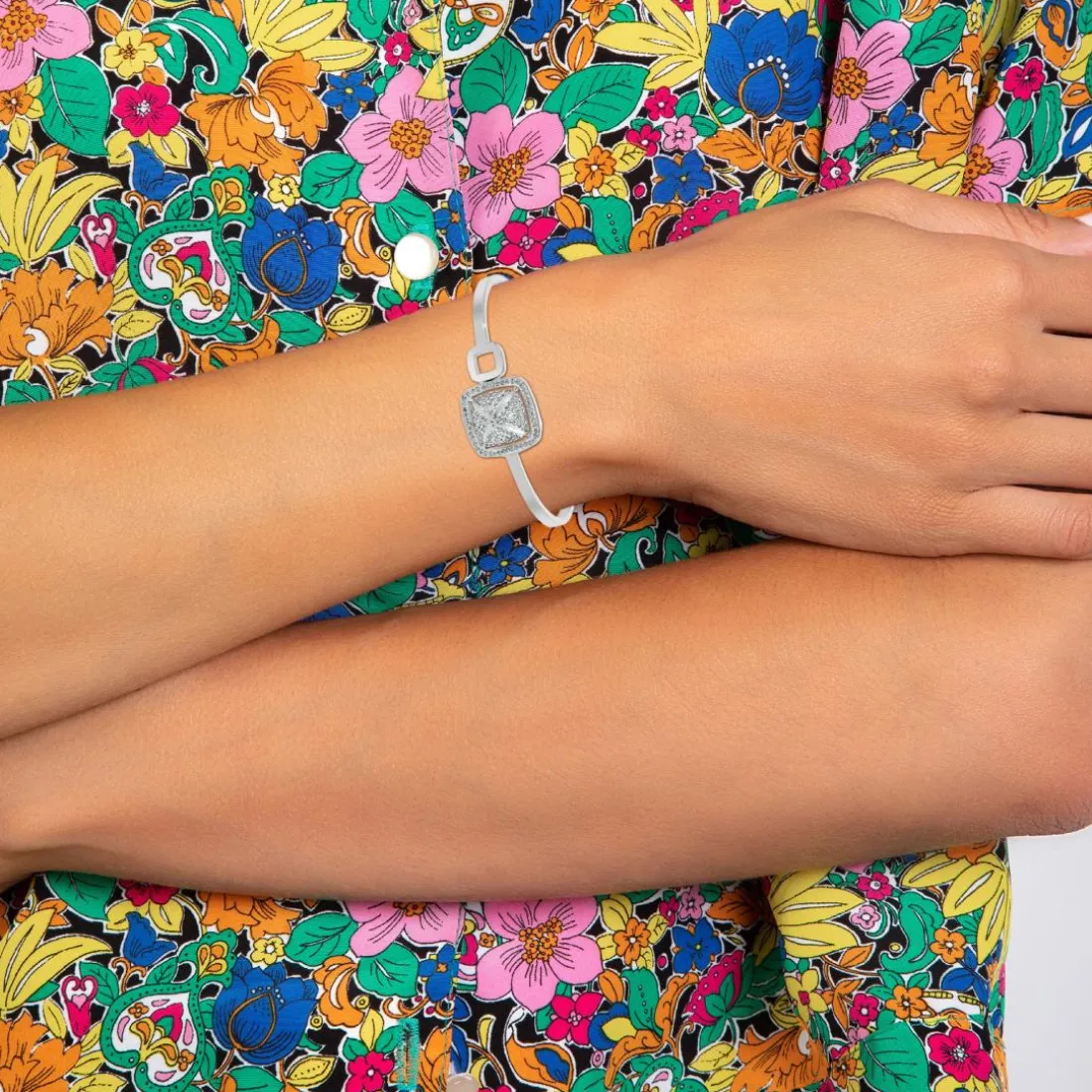 Jonc Femme So Charm - B4034-ARGENT - Bracelet Mode Argenté