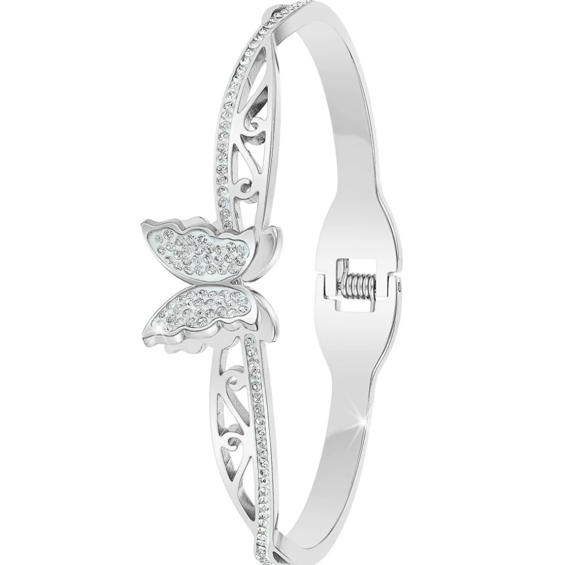 Jonc Femme So Charm - B4024-ARGENT - Bracelet Mode Argenté