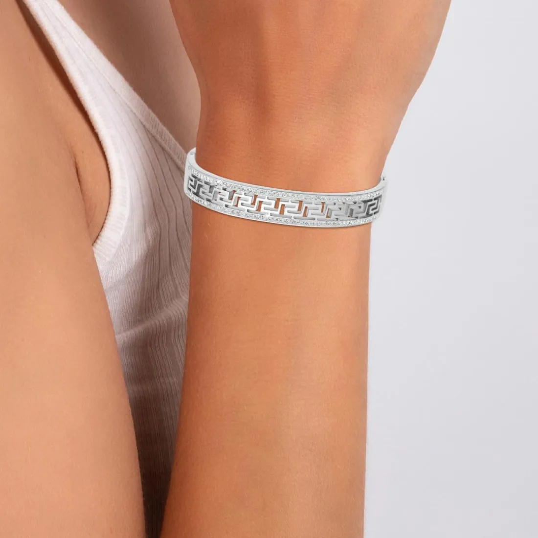 Jonc Femme So Charm - B3384-ARGENT - Bracelet Mode Argenté
