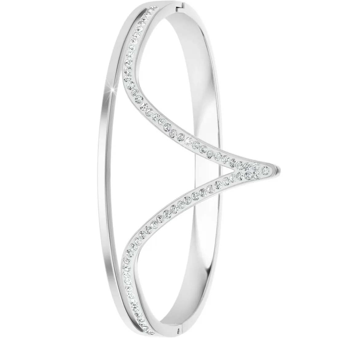 Jonc Femme So Charm - B3358-ARGENT - Bracelet Mode Argenté