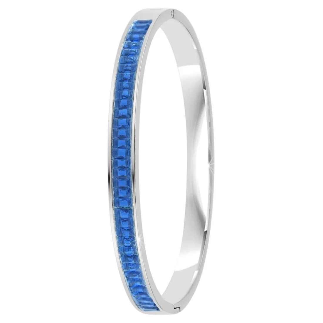 Jonc Femme So Charm - B4337-ARGENT-SAPPHIRE - Bracelet Mode Argenté
