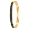 Jonc Femme So Charm - B4337-DORE-NOIR - Bracelet Mode Doré