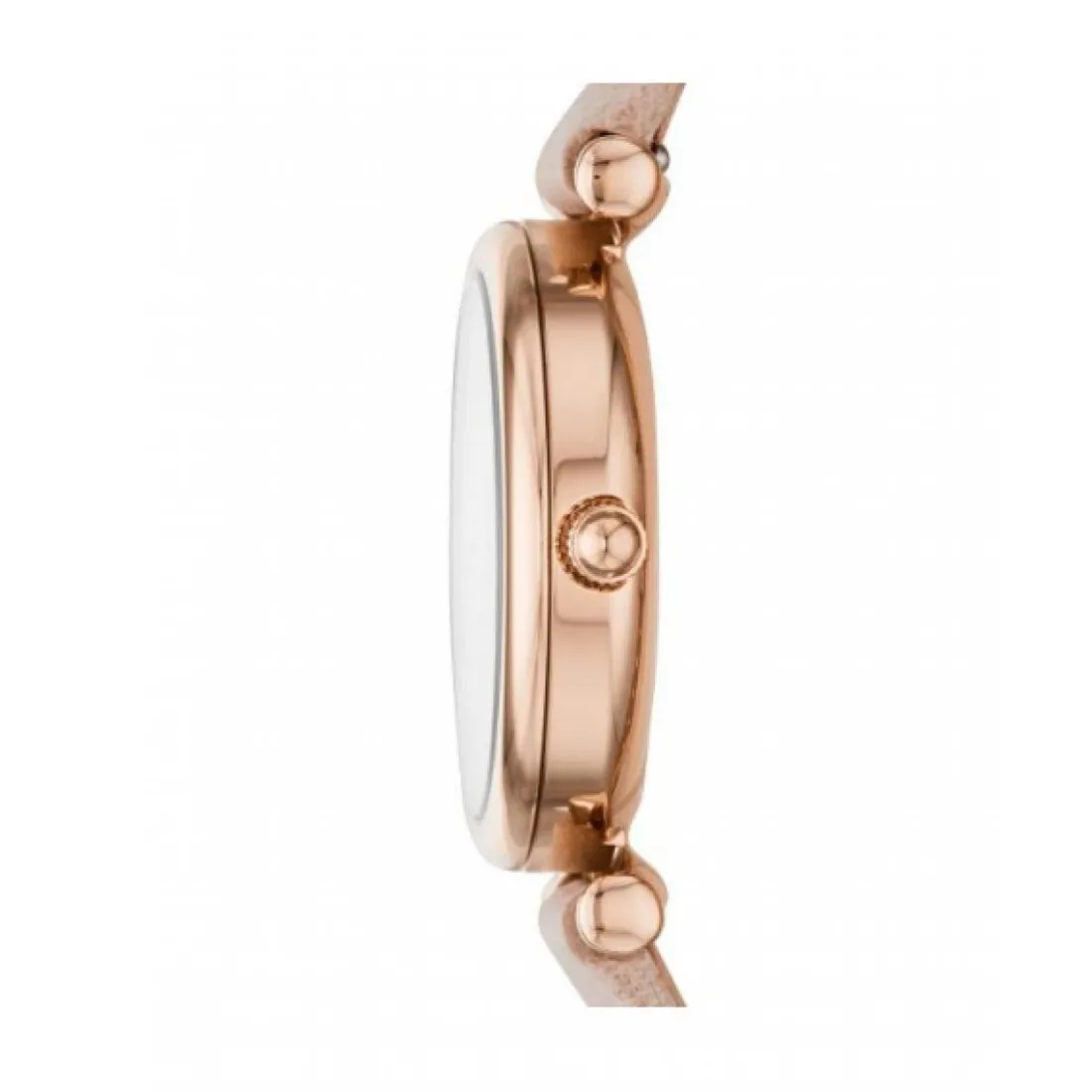 Montre Fossil ES4699 - CARLIE MINI Boîtier Acier Doré Rose Bracelet Cuir Rose Femme