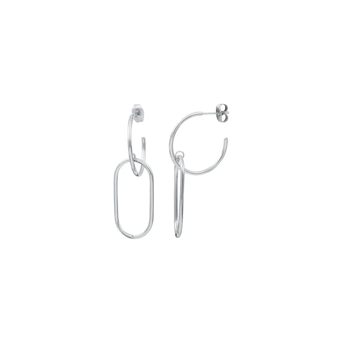 Pendantes Clyda BCLBO0031S - Acier Argent