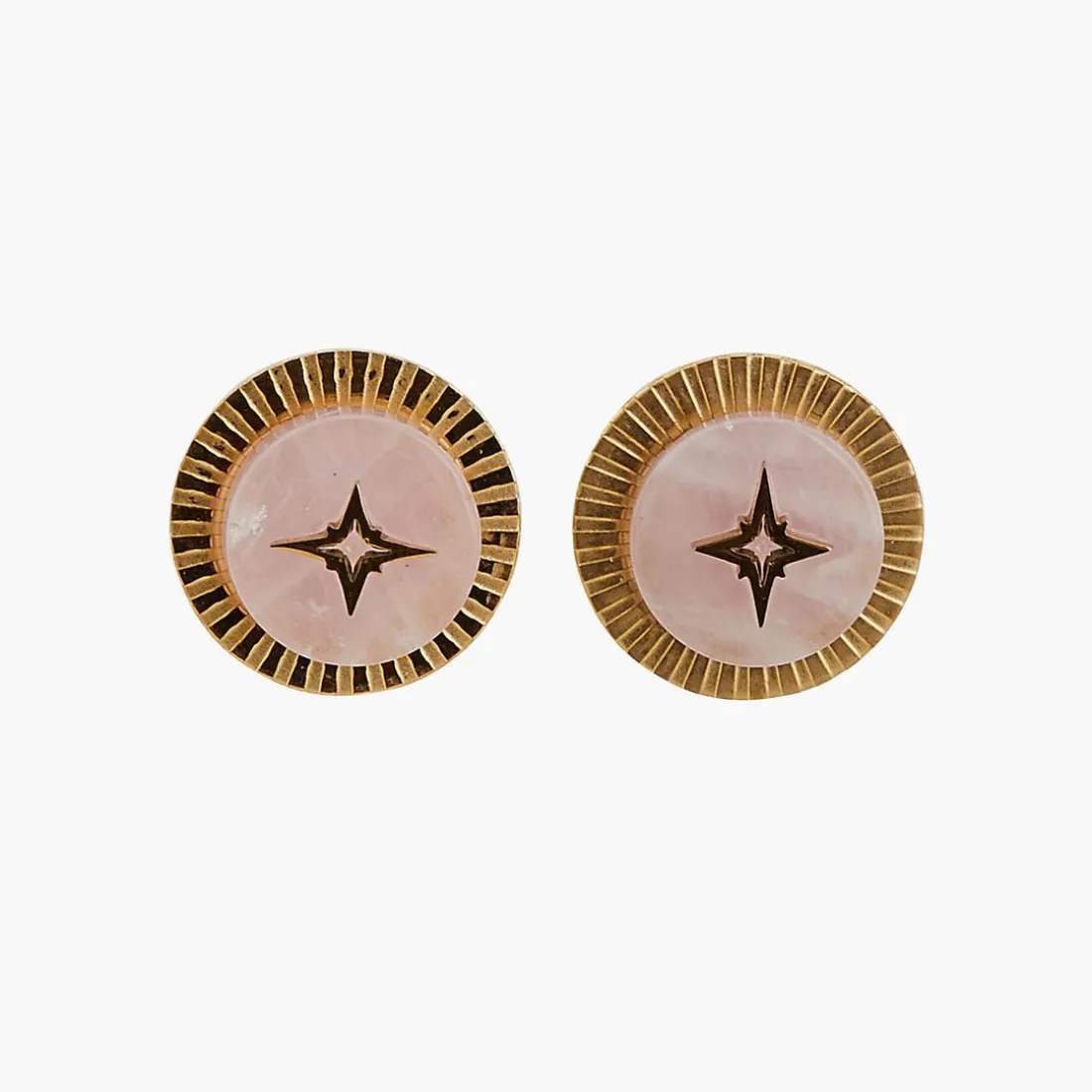 Pendantes Femme Balaboosté Acier Gravée Avec Pierre Et Etoile - 3502456560277 Métal Rose