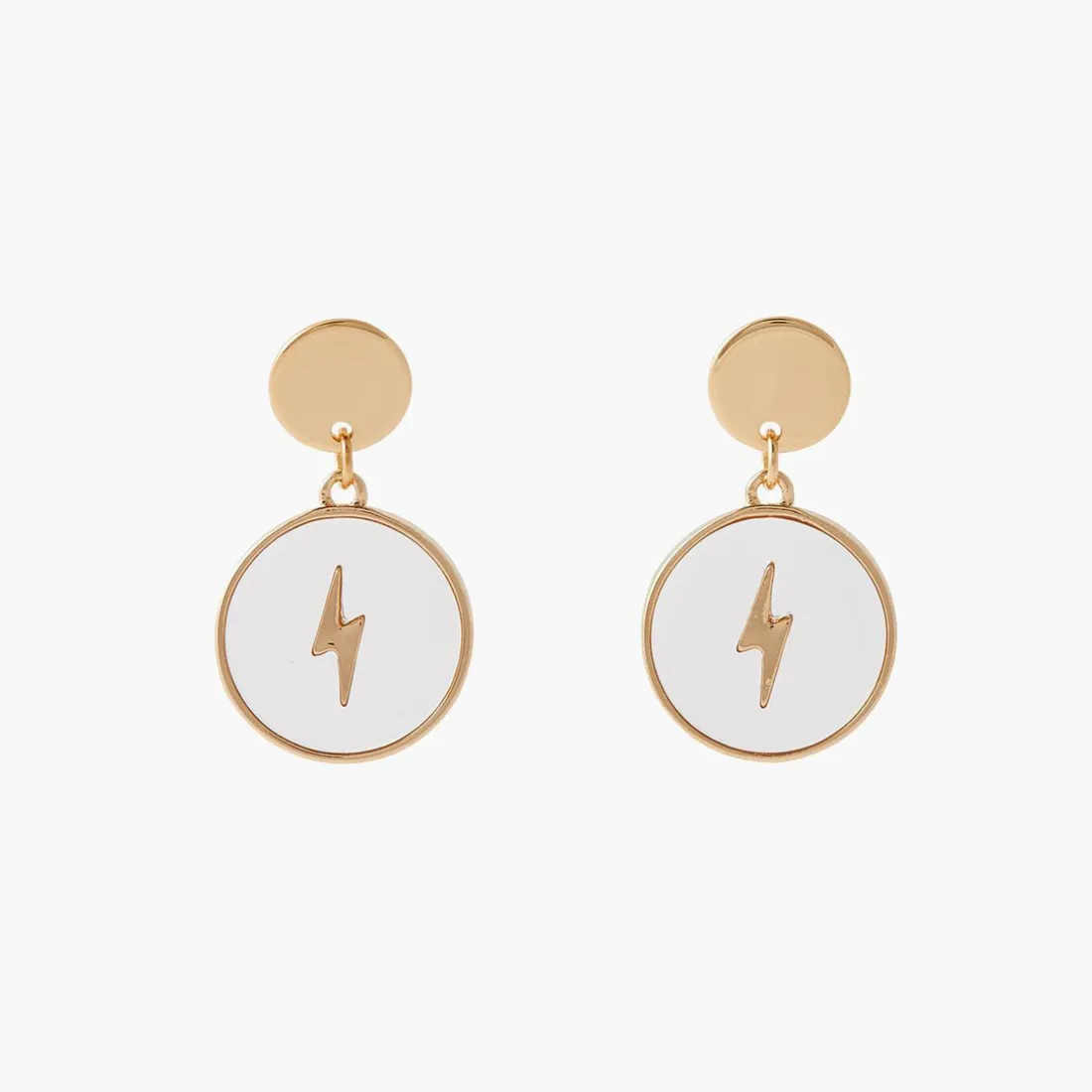 Pendantes Femme Balaboosté Avec Eclair Dans Médaille Transparente - 3502456532939 Métal Doré