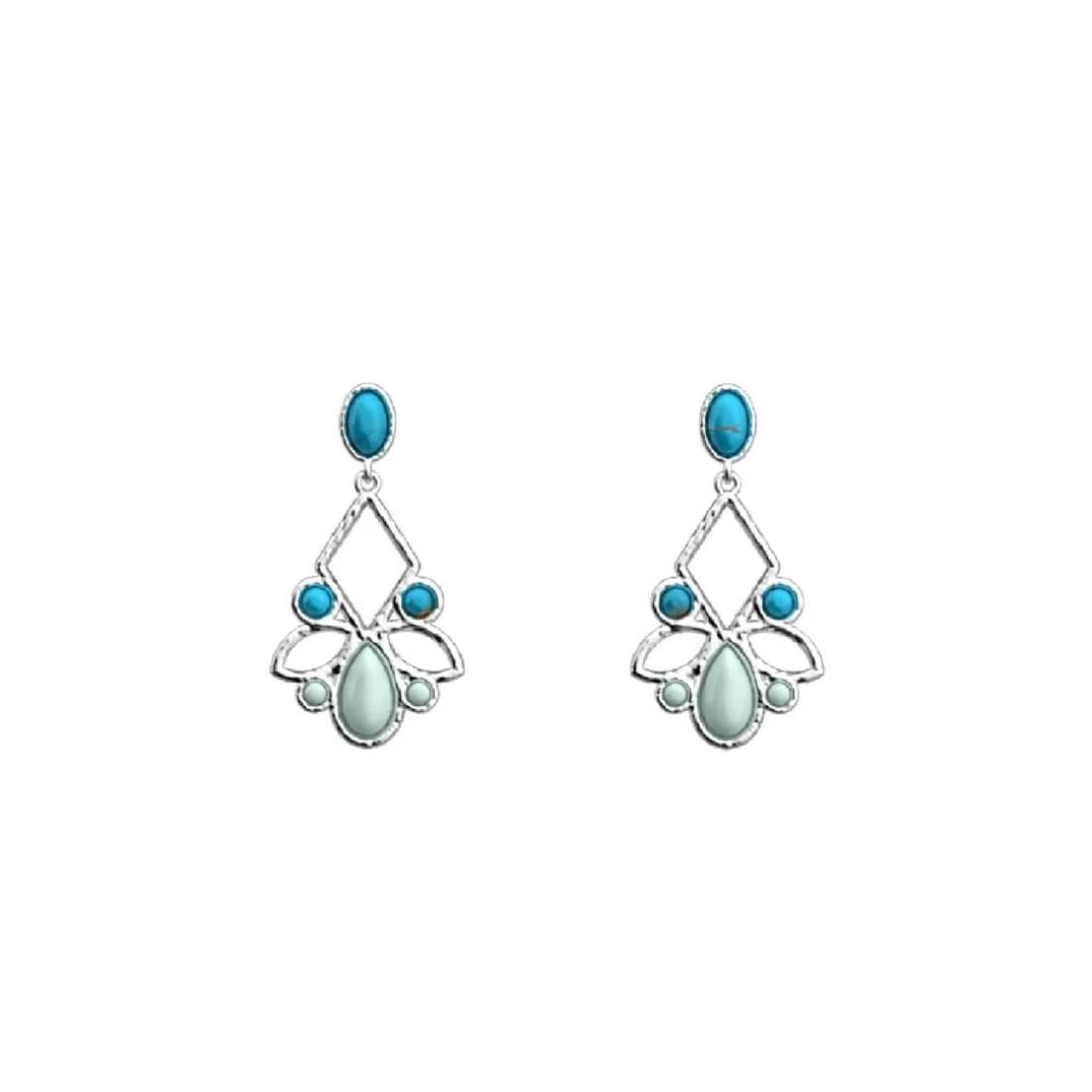 Pendantes Les Georgettes 70443441611000 Argent Agate P-Rosace 16 Mm