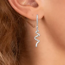 Pendantes So Charm - BD1549-BO-ARGENT-DIAMANT-BLANC - Boucles D'Oreilles Argentées