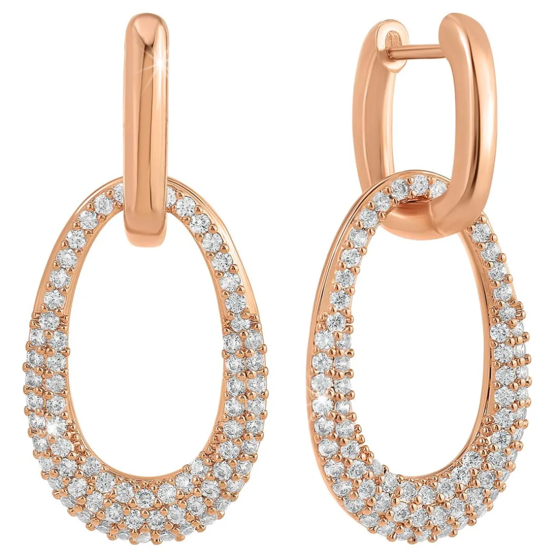 Pendantes So Charm - B3401-ORROSE - Boucles D'Oreilles Dorées