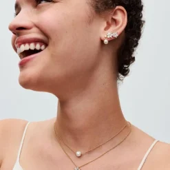 Pendants d’Oreilles Perle de Culture et Pierre