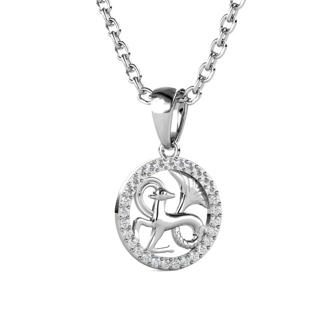 Pendentif Zodiaque Capricorne Argenté