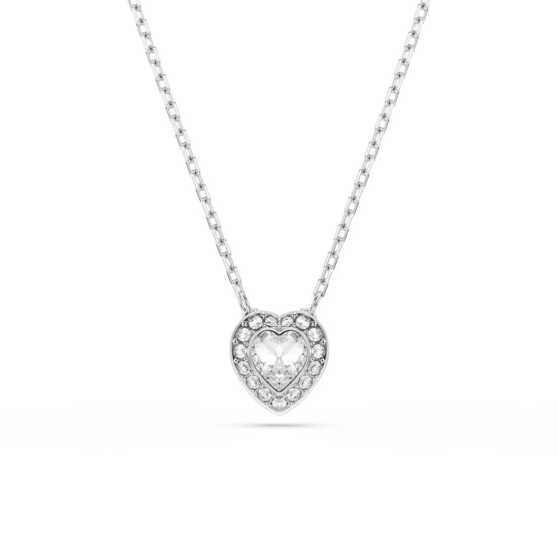 Pendentif Ariana Grande x Swarovski, Tailles variées, Cœur, Blanc, Métal rhodié